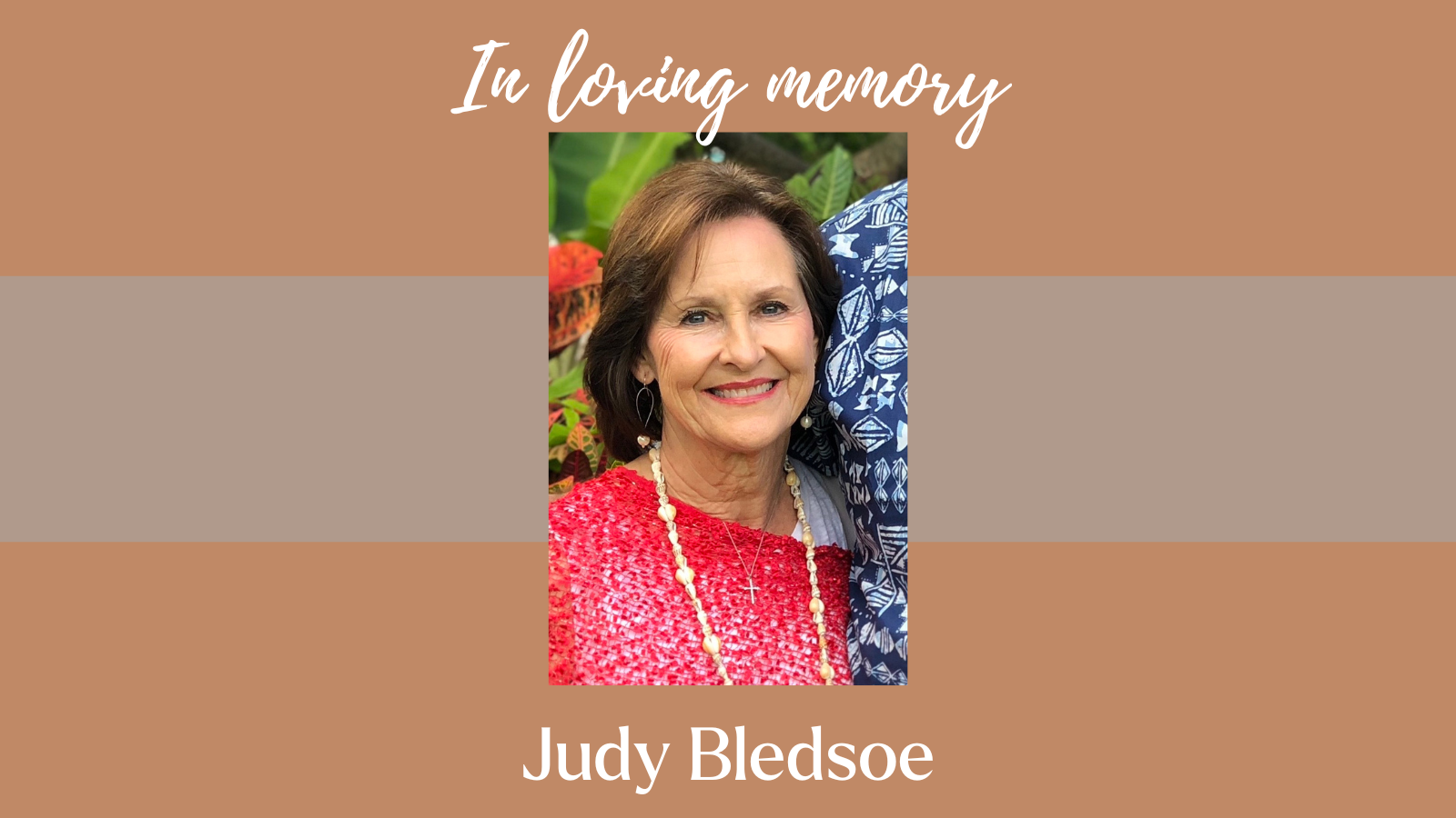 Judy Bledsoe, wife of retired TBFA president, died June 26 - Vimarsana News