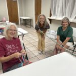 West End Baptist women make jump ropes from T-shirts for Christmas shoeboxes